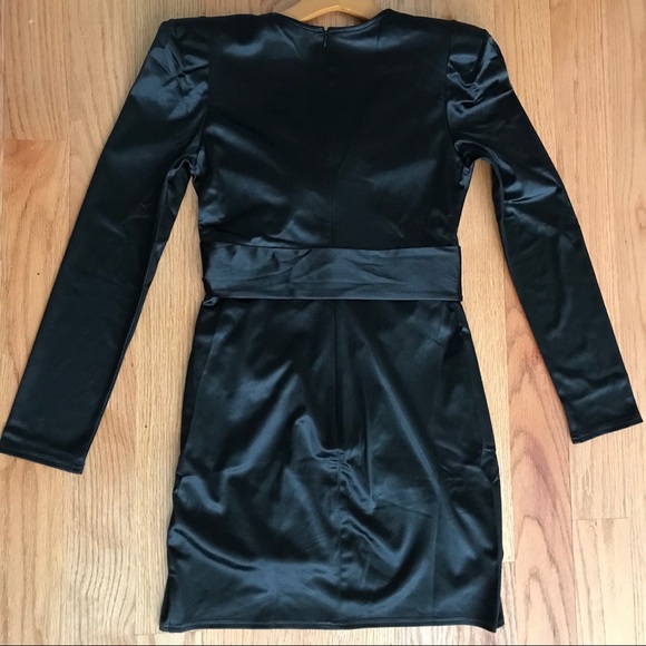 NEW Better Be • Lil Black Satin Dress • Sexy Night - Picture 5 of 8